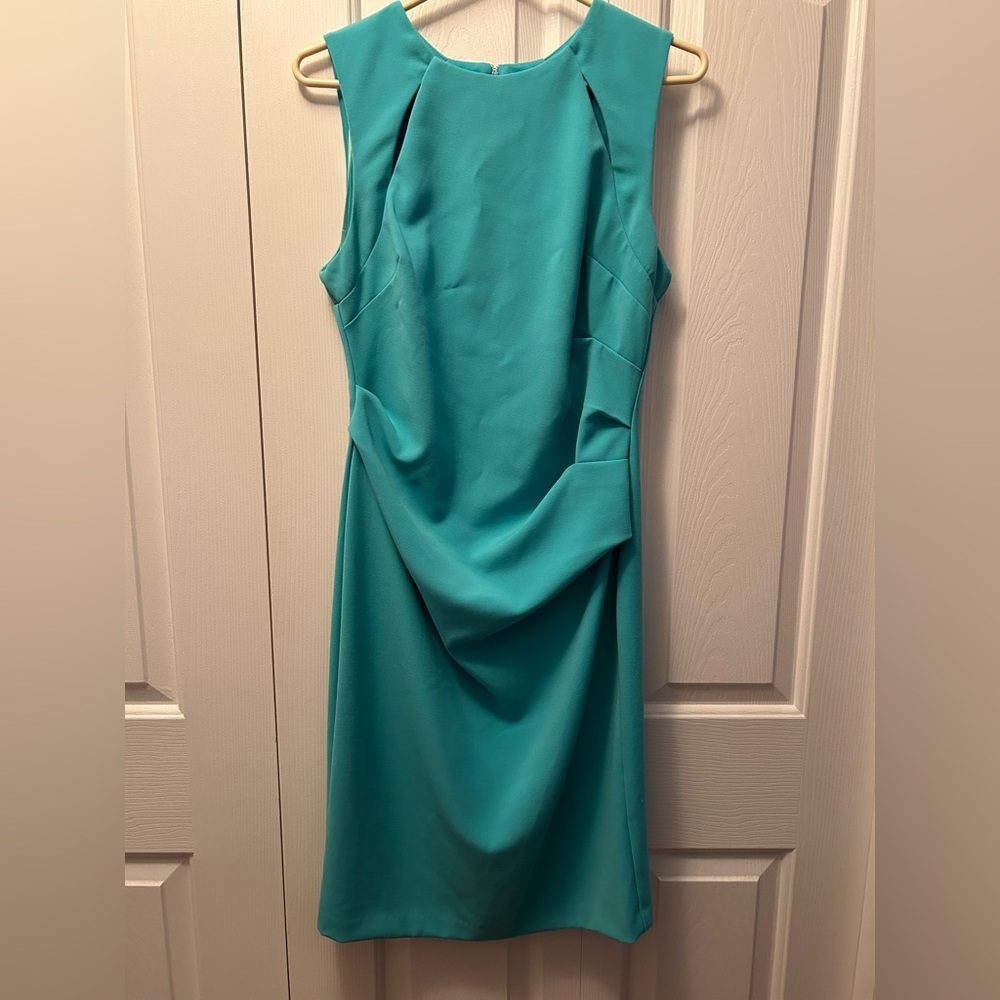 Le Chateau Teal Midi Dress